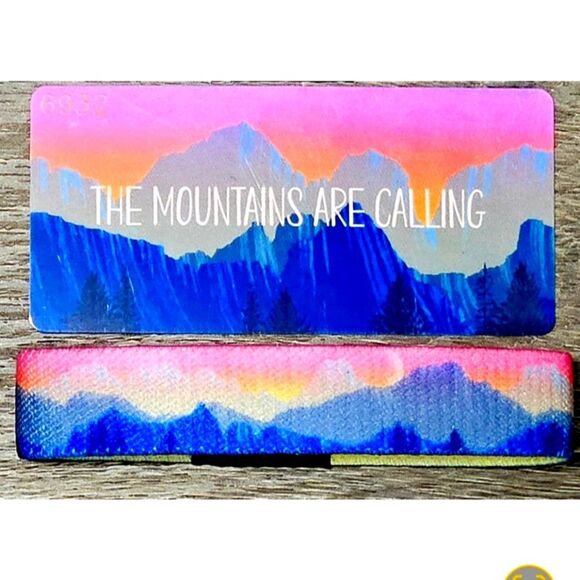 ZOX "THE MOUNTAINS ARE CALLING" #6932 SUPER RARE MOON CUT COLLECTIBLE WRISTBAND - Picture 1 of 6